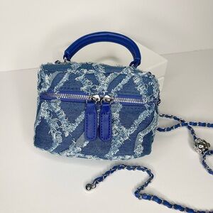 Blue Denim Handbag